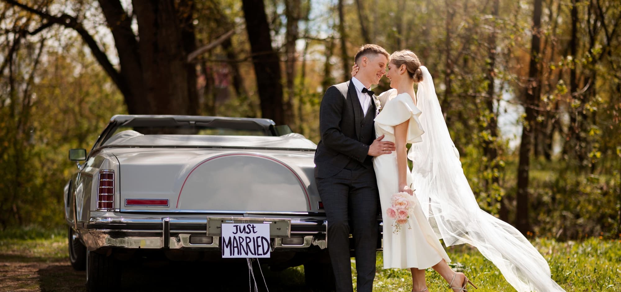 Wedding car background
